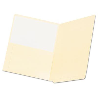 Pendaflex Double-Ply Straight End Tab Letter Pocket Folder, Manila, 50/Box