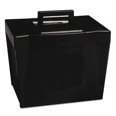 Pendaflex 10-1/4" D Letter Portable File Storage Box, Black