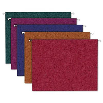Pendaflex Earthwise Recycled Letter Hanging Folders, Assorted Colors, 20/Box