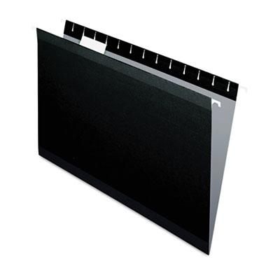 Pendaflex Legal Reinforced Hanging File Folders, Black, 25/Box