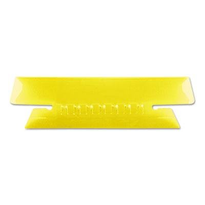 Pendaflex 1/3 Tab 3-1/2" Hanging File Tabs & Inserts, Yellow/White, 25/Pack