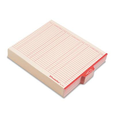 Pendaflex Letter Center Tab Out File Guides, Manila, 100/Box
