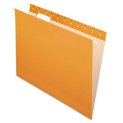 Pendaflex Letter Hanging File Folders, Orange, 25/Box