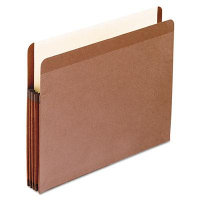 Pendaflex Letter 3-1/2" Expansion Straight Tab Pocket File, Red, 10/Box