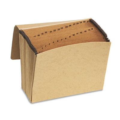 Pendaflex Essentials 31-Pocket Letter Indexed Expanding File with Closure, Brown