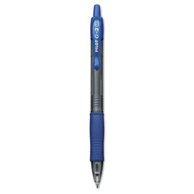 Pilot G2 1 mm Bold Retractable Gel Roller Ball Pens, Blue, 12-Pack