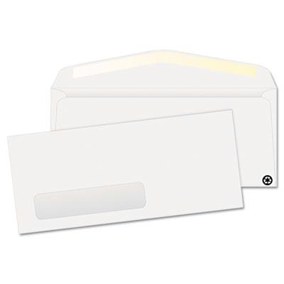 Quality Park 4-1/8" x 9-1/2" Contemporary #10 Recycled Window Envelope, White, 500/Box