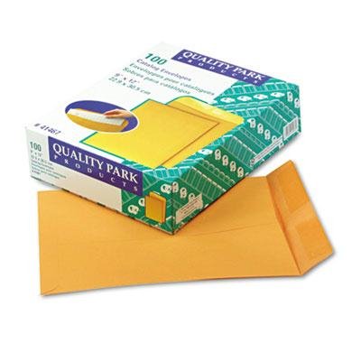 Quality Park 9" x 12" #90 Catalog Envelope, Brown Kraft, 100/Box