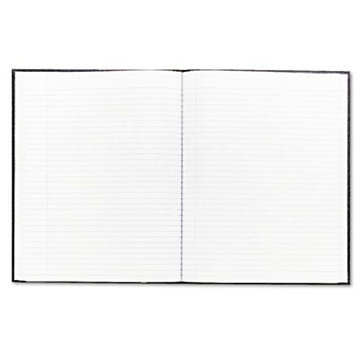 Rediform Blueline Executive 8-1/2" X 11" 75-Sheet College Rule Notebook, Black Cover
