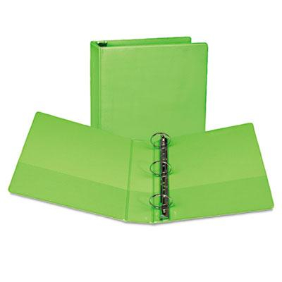 Samsill 2" Capacity 8-1/2" x 11" Round Ring Fashion View Binder, Lime, 2-Pack