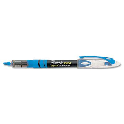Sharpie Accent Liquid Chisel Tip Highlighter Pen, Blue, 12-Pack