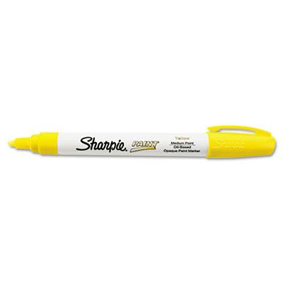 Sharpie Permanent Paint Marker, Medium Tip, Yellow