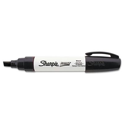 Sharpie Permanent Paint Marker, Wide Tip, Black