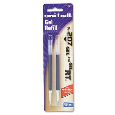 Uni-ball Refill for Medium Signo Gel 207 Ballpoint Pens, Blue Ink, 2-Pack
