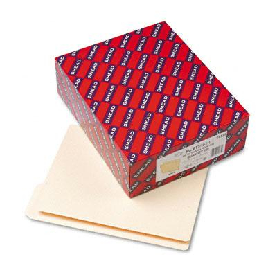 Smead Reinforced 1/3 Cut Top End Tab Letter File Folder, Manila, 100/Box