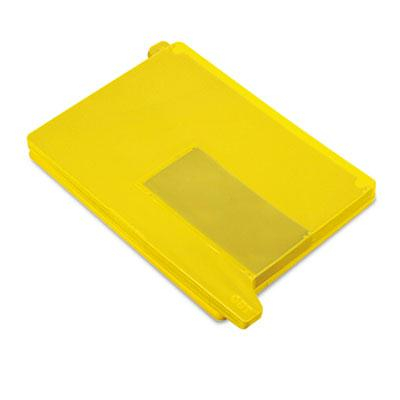 Smead Letter End Tab Out File Guide with Pockets, Yellow, 25/Box