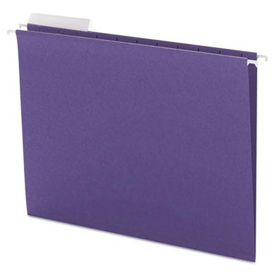 Smead Letter 1/3 Tab Hanging File Folders, Purple, 25/Box