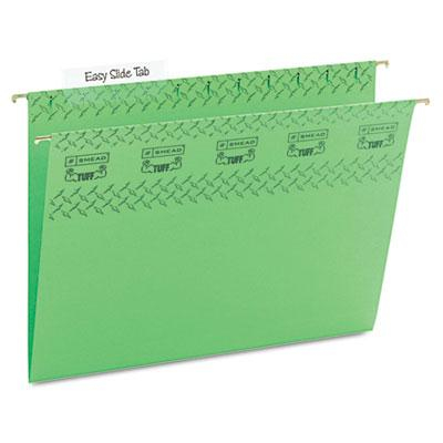 Smead Letter Tuff Hanging Folders, Bright Green, 18/Box