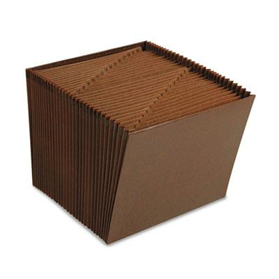 Smead 31-Pocket Letter Indexed Open Top Tuff Expanding File, Redrope