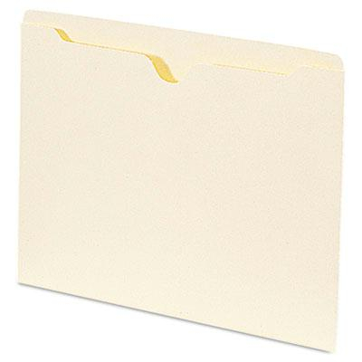 Smead Single-Ply Tab Flat Expansion Letter File Jackets, Manila, 100/Box