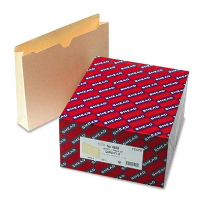 Smead Single-Ply Tab 2" Expansion Letter File Jackets, Manila, 50/Box