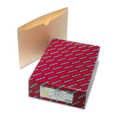 Smead Double-Ply Top Tab Flat Expansion Legal File Jackets, Manila, 100/Box