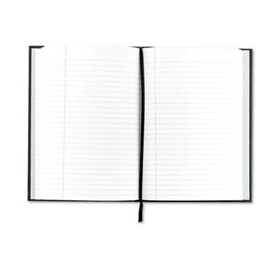 TOPS Royale 5-7/8" X 8-1/4" 96-Sheet Legal Rule Casebound Business Notebook, Black/Gray Cover