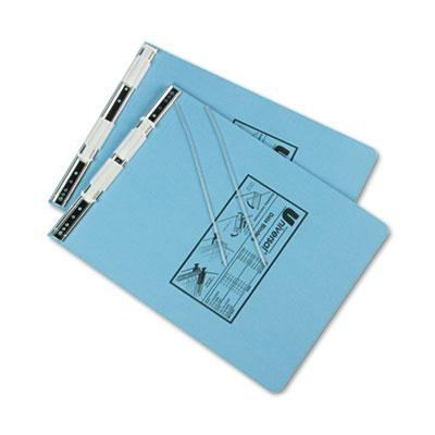 Universal 9-1/2" x 11" Unburst Sheet Pressboard Hanging Data Binder, Light Blue