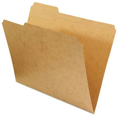 Universal Reinforced 1/3 Cut Tab Letter File Folder, Kraft, 100/Box