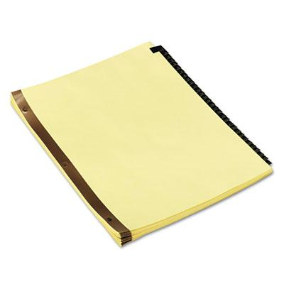 Universal One Letter 31-Tab Preprinted Simulated Leather Tab Index Dividers, Black/Gold, 1 Set