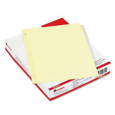Universal Letter 8-Tab Insertable Clear Tab Index Dividers, Buff, 24 Sets