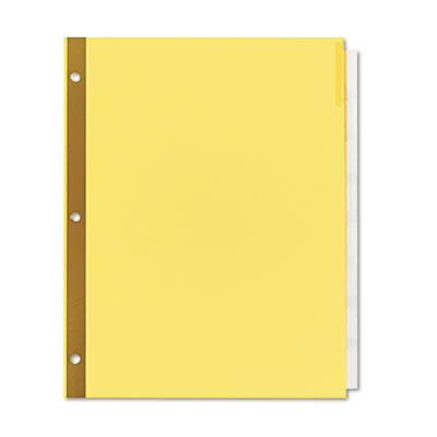 Universal One Letter 8-Tab Extended Insert Clear Tab Index Dividers, Buff, 6 Sets