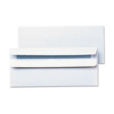 Universal One 4-1/8" x 9-1/2" Self-Seal #10 Security Tint Business Envelope, White, 500/Box
