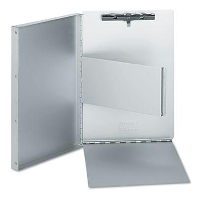 Universal One 2/5" Capacity 8-1/2" x 11" Aluminum Document Box, Silver
