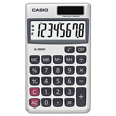 Casio SL-300SV 8-Digit Handheld Calculator
