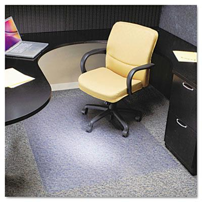 ES Robbins EverLife Medium Pile Carpet 46" W X 60" L, Crystal Edge Chair Mat 122371