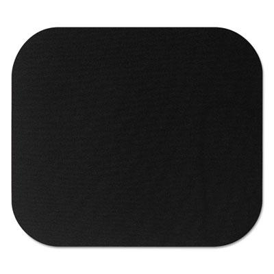 Fellowes 9" x 8" Polyester Nonskid Mouse Pad, Black