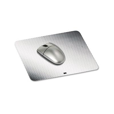 3M 8-1/2" x 7" Precise Nonskid Repositionable Adhesive Back Mouse Pad, Gray/Bitmap