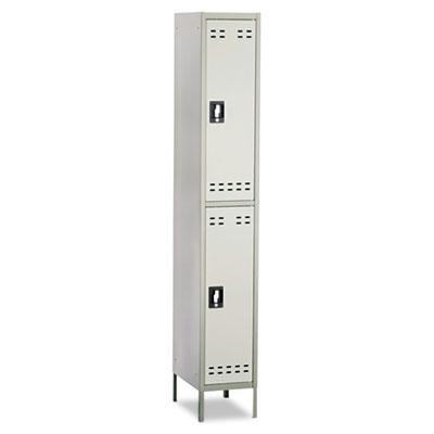 Safco 5523GR 2-Tiered High Lockers with Legs, Two Tone Gray