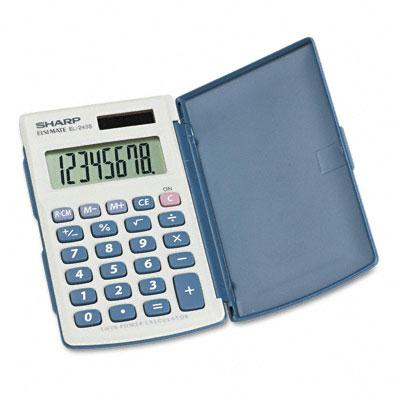 Sharp EL-243SB Solar 8-Digit Pocket Calculator