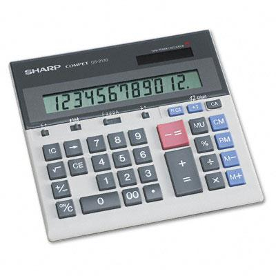 Sharp QS-2130 Compact 12-Digit Desktop Calculator