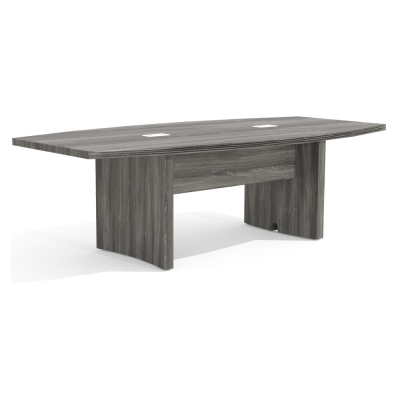 Mayline Aberdeen ACTB8 8 ft Boat-Shaped Conference Table (Shown in Grey Steel)
