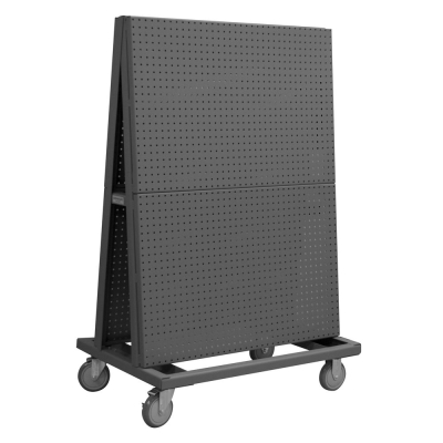 Durham Steel 1200 lb Double Sided Pegboard A-Frame Truck