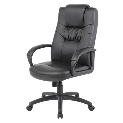 Boss B7501 LeatherPlus High-Back Executive Office Chair
