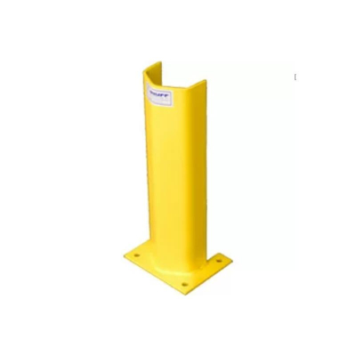 Bluff 36" Steel Post Protector, 1/4" Thick, Yellow