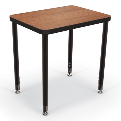 Balt Snap 29" x 20" Large Rectangle Height Adjustable Student Desk (Shown in Amber Cherry)