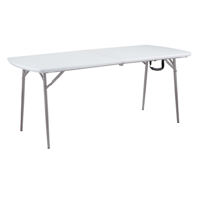 NPS 30" W x 72" D Heavy-Duty Fold-in-Half Table, Speckled Grey