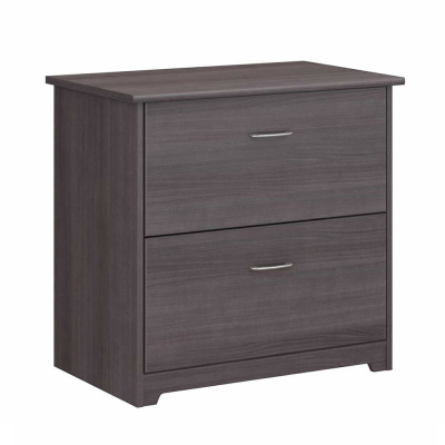 Bush Furniture Cabot 2-Drawer Lateral File Cabinet (Shown in Dark Grey)