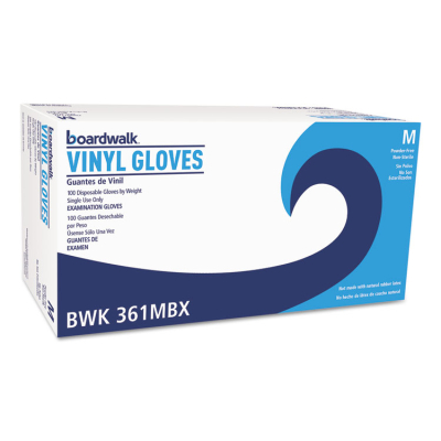 Boardwalk Exam Vinyl Gloves, Clear, Medium, 3.6 mil, 1,000/Pack