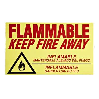 Eagle C-97 Flammable Keep Fire Away Label